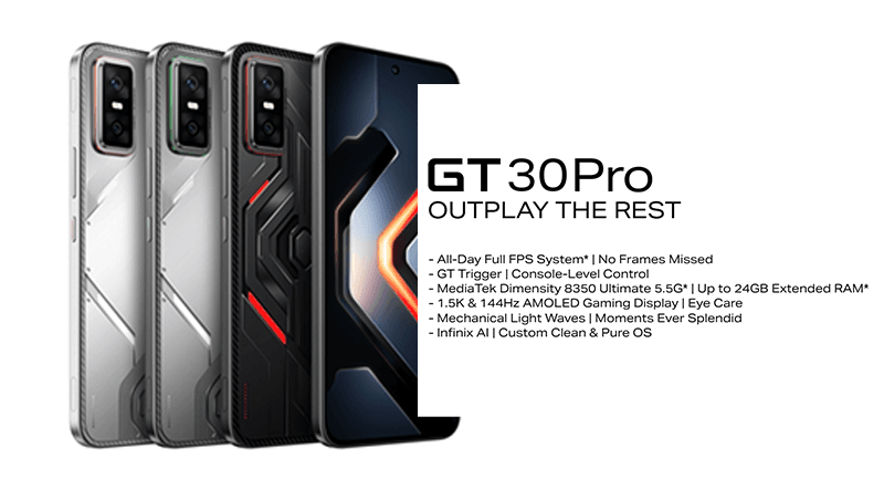Infinix GT 30 Pro Launches in India: Gaming Powerhouse with 1.5K AMOLED Display, Dimensity 8300 Chipset
