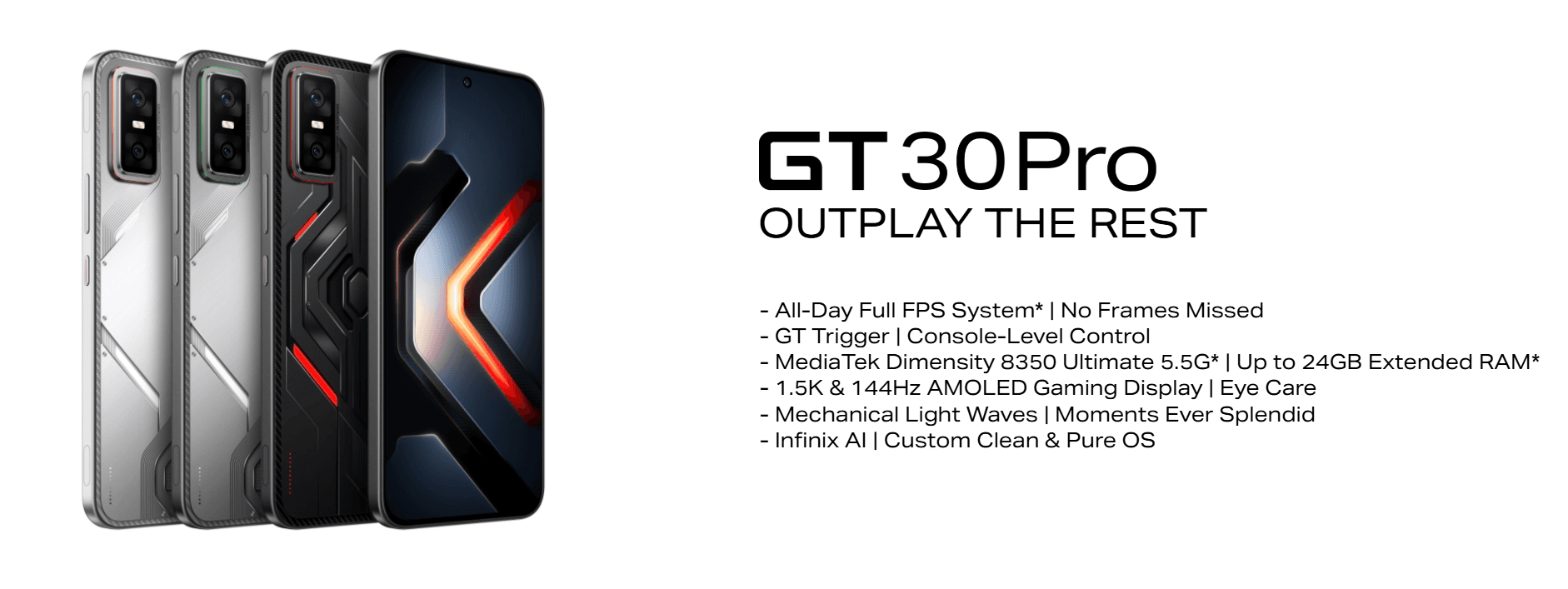 Infinix GT 30 Pro Launches in India: Gaming Powerhouse with 1.5K AMOLED Display, Dimensity 8300 Chipset